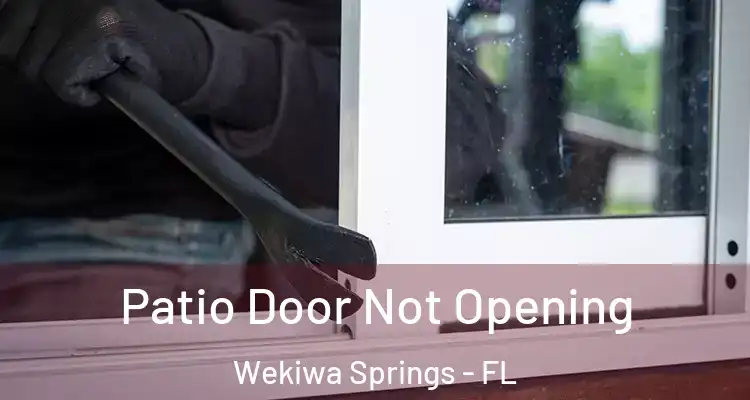 Patio Door Not Opening Wekiwa Springs - FL